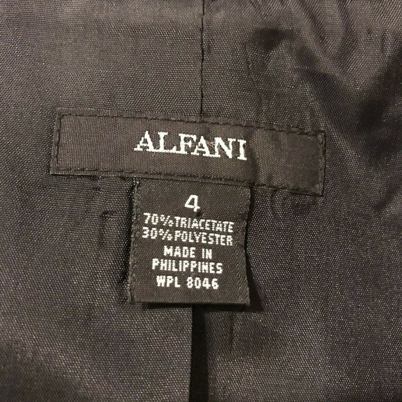 Alfani Pinstripe Blazer. Fitted. Polyester Blend. - Picture 7 of 7